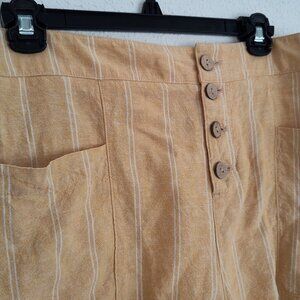 Lauren Conrad, Women’s Shorts, Peach, Linen Rayon Blend, L